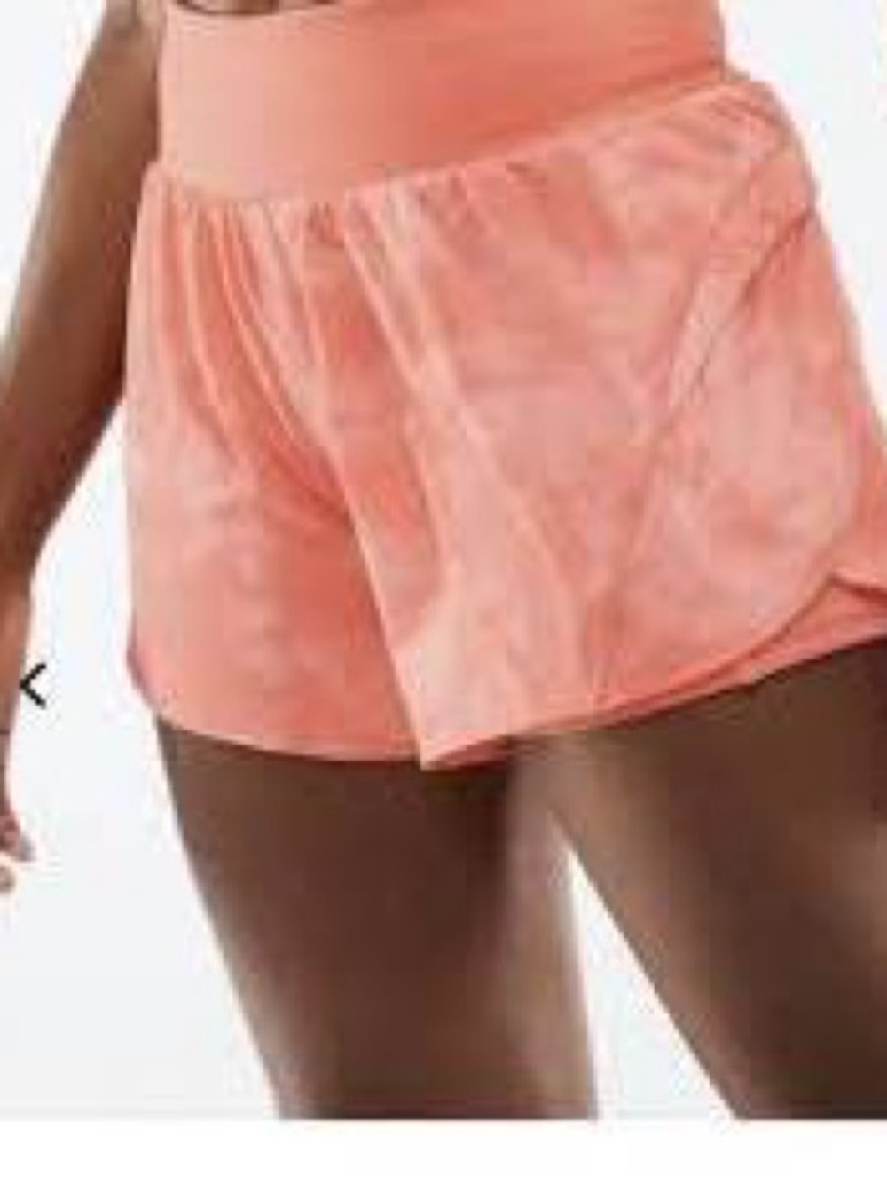 Fabletics Austyn Run Shorts Coral size medium